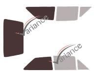 Film solaire sur mesure (Film teinté) VARIANCE AUTO ref. k-3-733-2-54