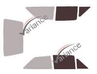 Film solaire sur mesure (Film teinté) VARIANCE AUTO ref. k-3-732-3-54