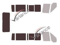 Film solaire sur mesure (Film teinté) VARIANCE AUTO ref. k-3-2869-2-33