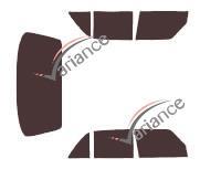 Film solaire sur mesure (Film teinté) VARIANCE AUTO ref. k-3-1438-1-45