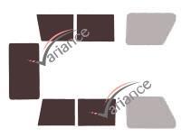 Film solaire sur mesure (Film teinté) VARIANCE AUTO ref. k-3-1472-2-32