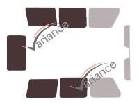 Film solaire sur mesure (Film teinté) VARIANCE AUTO ref. k-3-1473-2-32