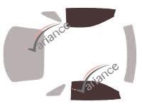 Film solaire sur mesure (Film teinté) VARIANCE AUTO ref. k-3-1560-3-54