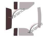 Film solaire sur mesure (Film teinté) VARIANCE AUTO ref. k-3-1704-2-54
