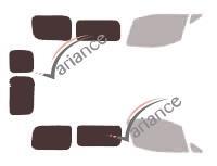 Film solaire sur mesure (Film teinté) VARIANCE AUTO ref. k-3-2796-2-32