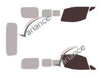 Film solaire sur mesure (Film teinté) VARIANCE AUTO ref. k-3-2794-3-54