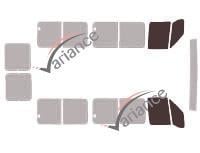 Film solaire sur mesure (Film teinté) VARIANCE AUTO k-3-3016-3-54