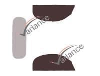 Film solaire sur mesure (Film teinté) VARIANCE AUTO k-3-2065-3-54