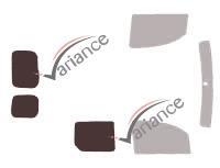 Film solaire sur mesure (Film teinté) VARIANCE AUTO ref. k-3-2936-2-33