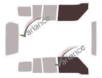 VARIANCE AUTO Film solaire sur mesure pour SUZUKI: Vitara & SANTANA: Vitara (Ref: k-3-2350-3-54)