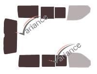 Film solaire sur mesure (Film teinté) VARIANCE AUTO ref. k-3-2644-2-33