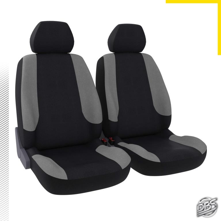 DBS - Couvre Siège - Voiture/Auto - Gris - Grand Confort - Antidérapant -  Compatible Airbag - Universel