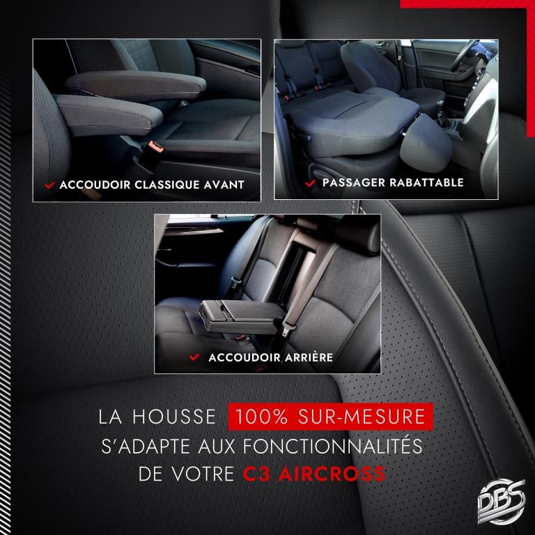 Housse de siège sur mesure DBS ref. 013072