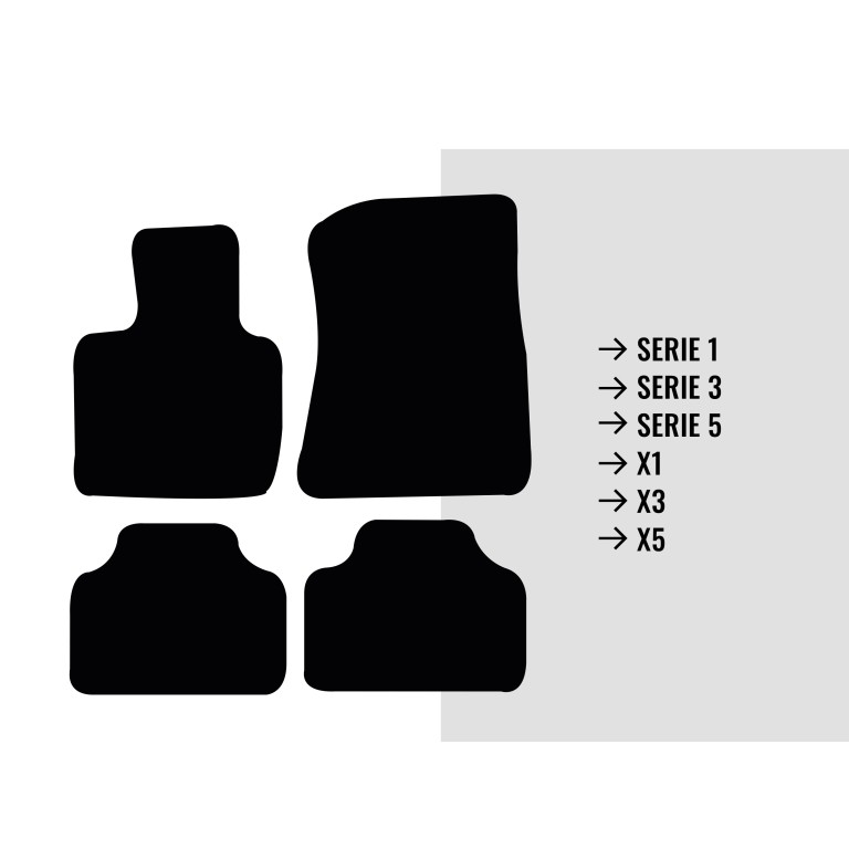 Tapis de sol sur mesure (Tapis de voiture) DBS ref. 01765781