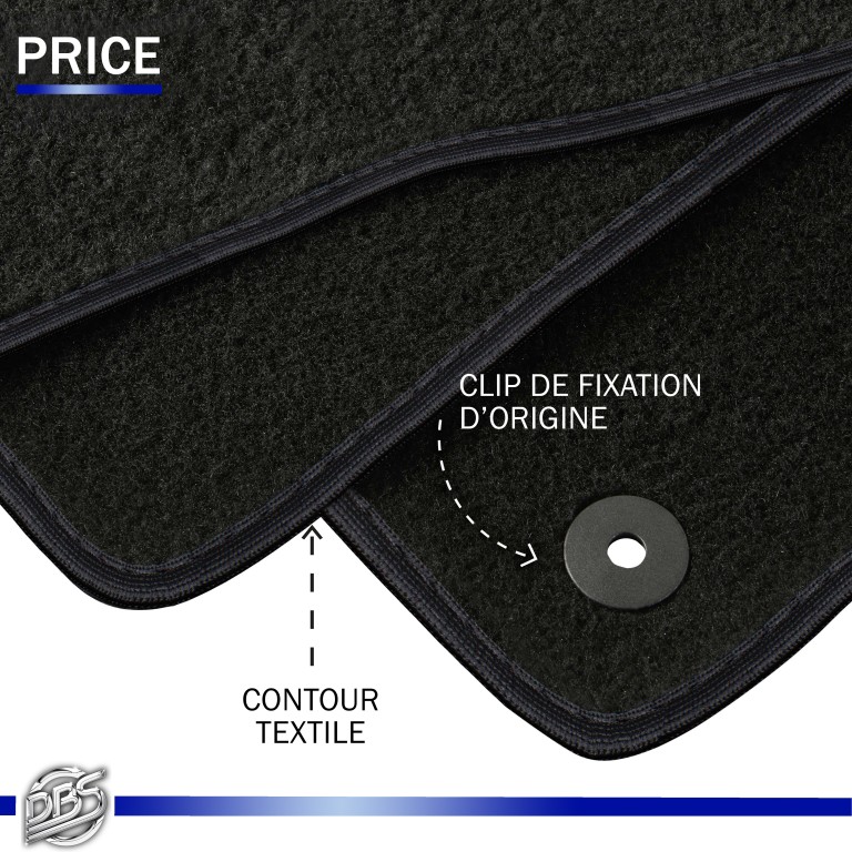 Jeu de tapis de sol DBS 766269