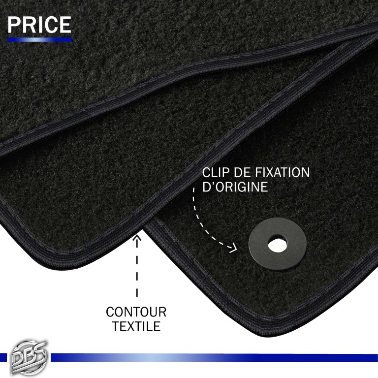 Tapis de sol sur mesure (Tapis de voiture) DBS 766278