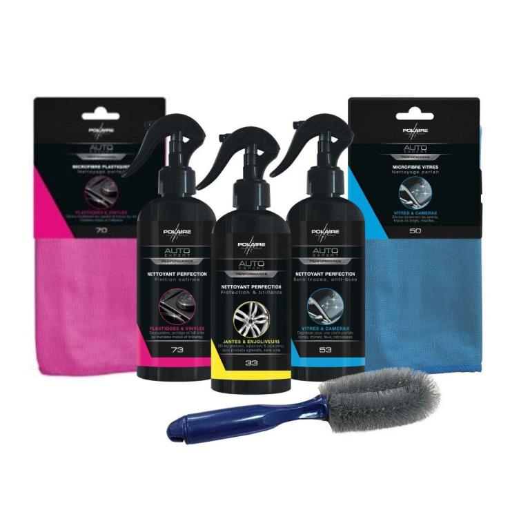 Kit De Nettoyage De Voiture, Kit D'entretien De Voiture 20 Pièces, Kit De Lavage De