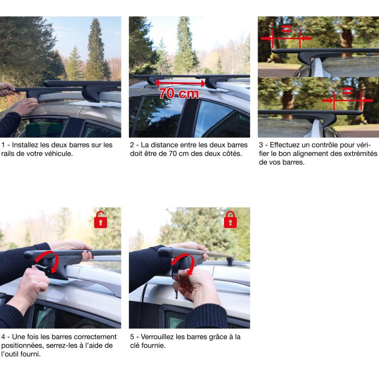 Barres de toit POLAIRE ref. BAIP-SC2A