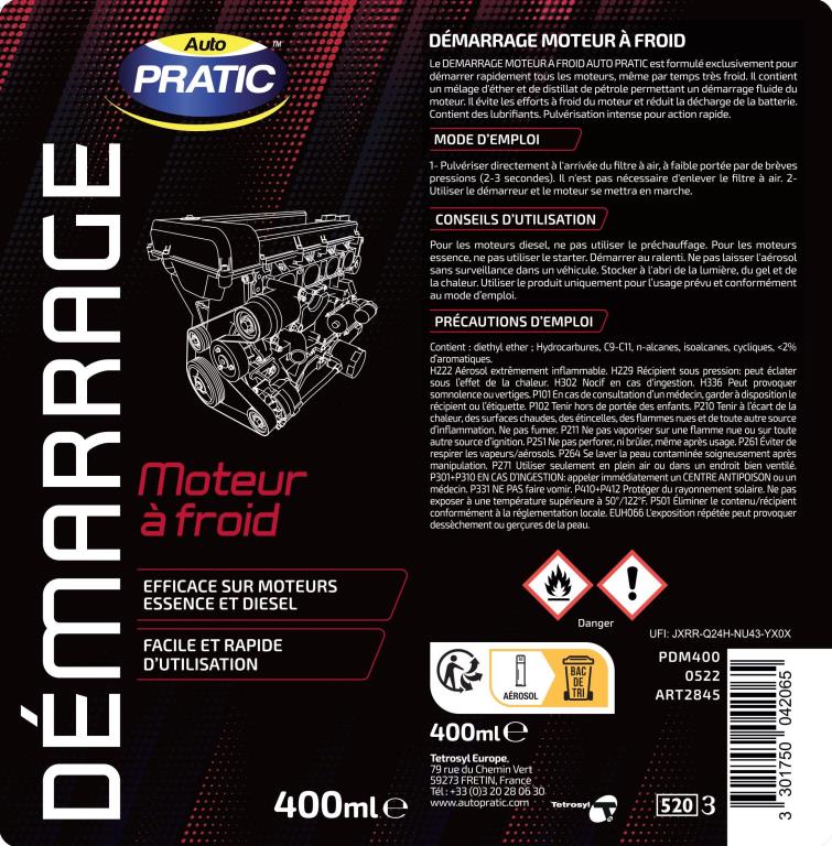 Arrancador del motor Auto Pratic ref. PDM400