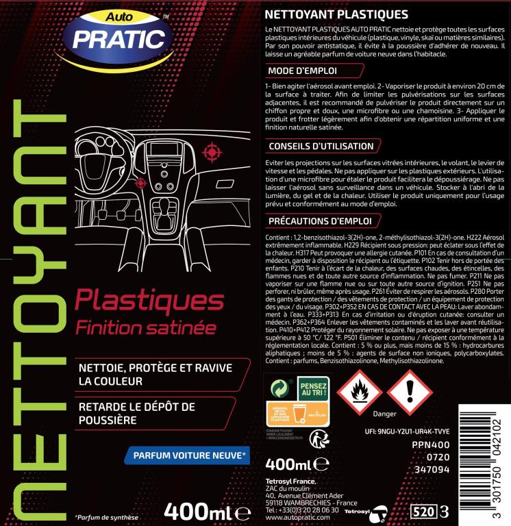 Abrilhantador de plásticos Auto Pratic ref. PPN400