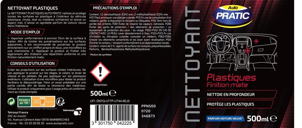 Abrilhantador de plásticos Auto Pratic ref. PPN500