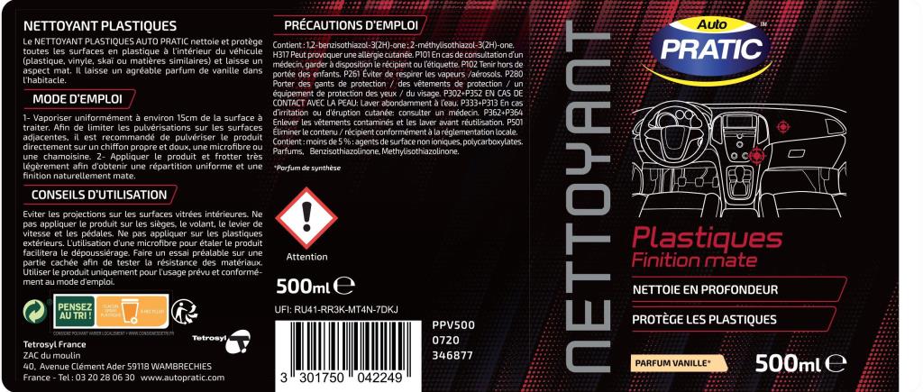 Abrilhantador de plásticos Auto Pratic ref. PPV500