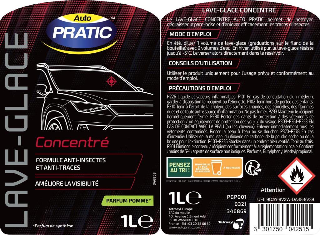 Líquido limpiaparabrisas Auto Pratic ref. PGP001