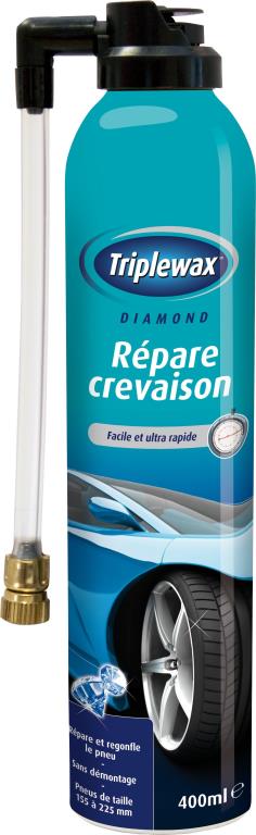 Bombe anti-crevaison répare pneus 400ml