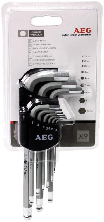 Jeu de clés allen AEG ref. 005 065