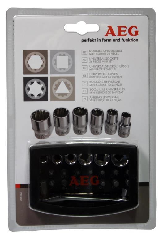 Coffret outillage AEG ref. 005 067