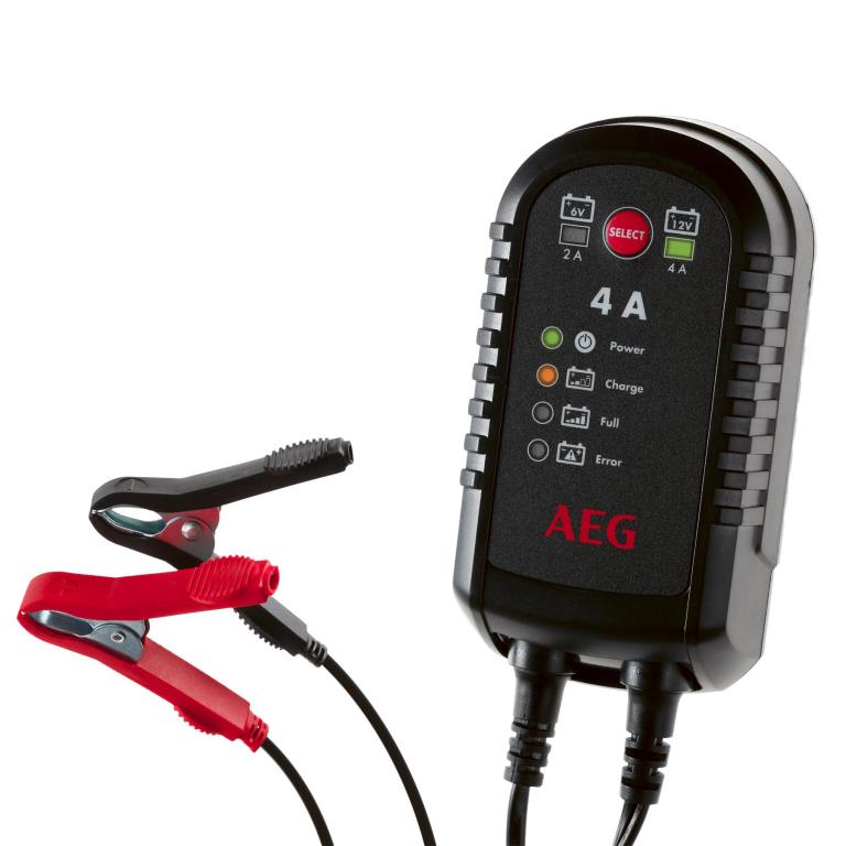 Chargeur de batterie de voiture ((de 6 à 12 V, et câbles)) AEG ref. 005183