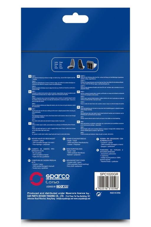 Couvre-siège SPARCO SPC1020GR Couvre-siège SPARCO SPC1020GR