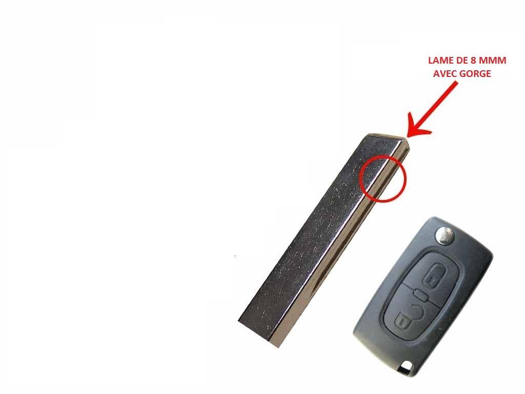 Coque de clé (Coque clé plip) KLEMAX ref. PSA208C