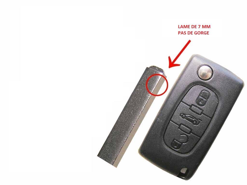 Coque de clé (Coque clé plip) KLEMAX ref. PSA307C