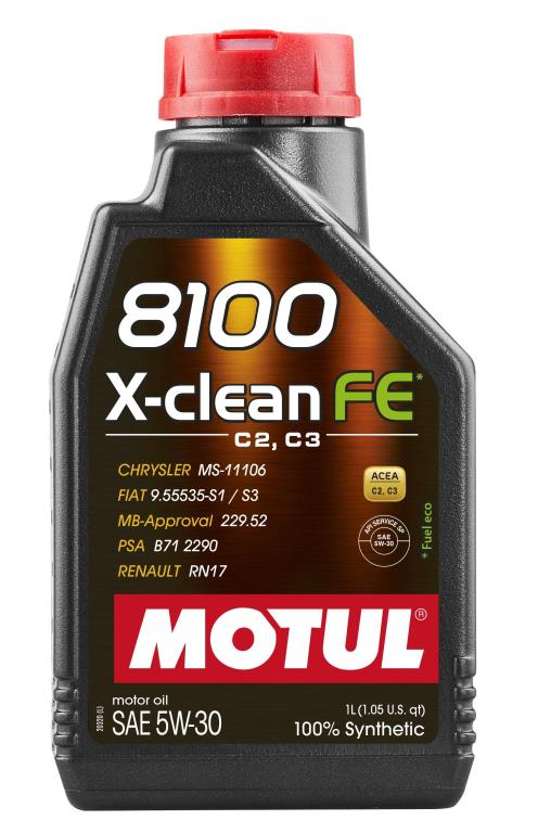 Huile moteur MOTUL 8100 X-CLEAN FE 5W30 1 L - ref. 112771