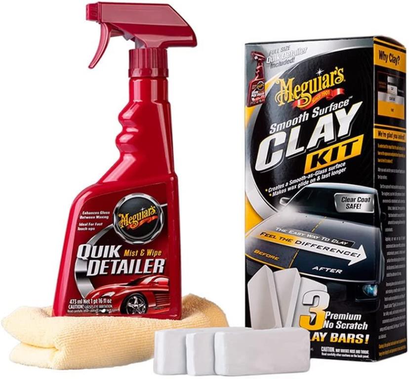 Kit de nettoyage extérieur Meguiar's Kit de décontamination surface extérieur - ref. G191700EU