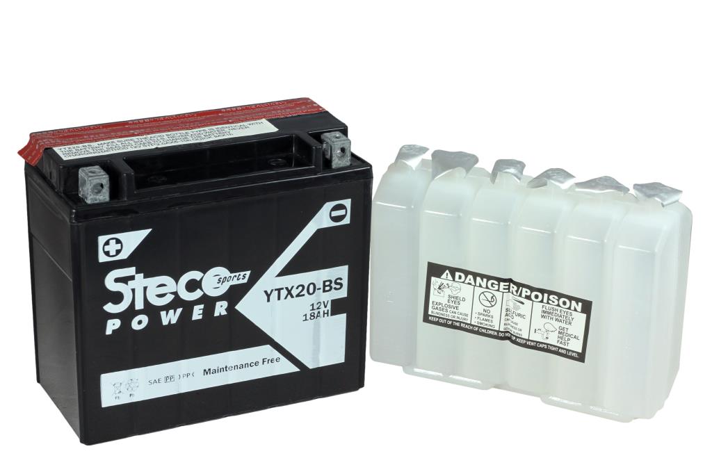 Batterie moto Steco Powersports YTX20-BS