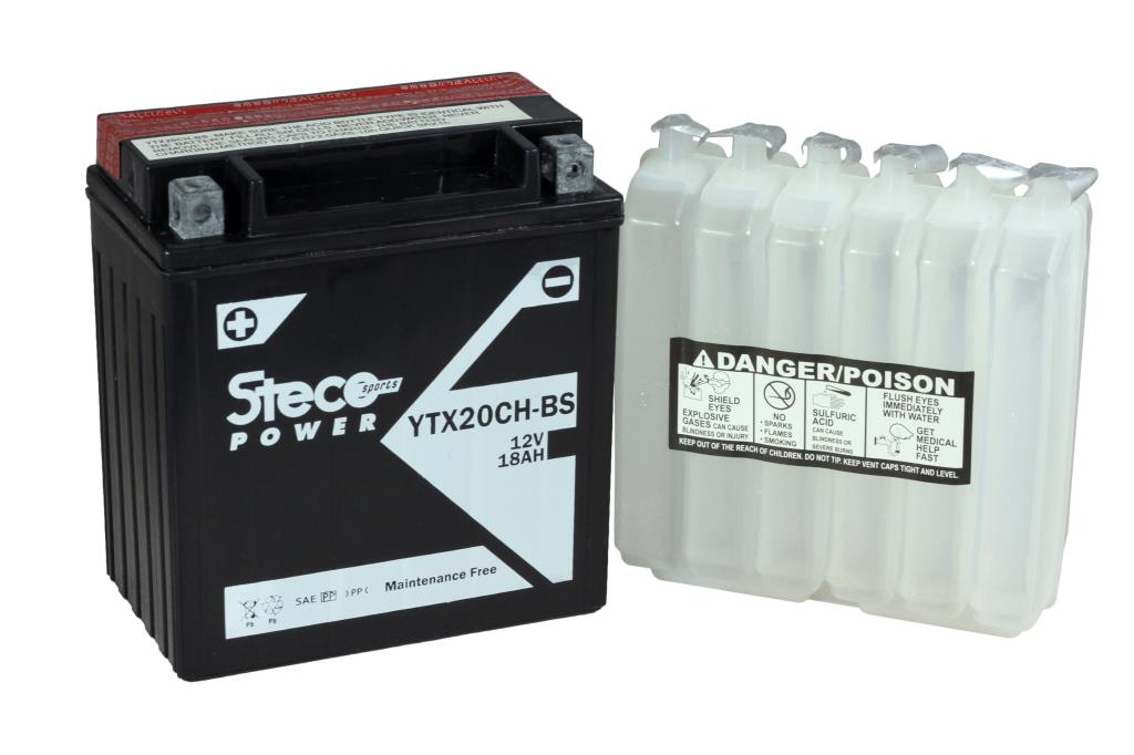 Batterie moto Steco Powersports YTX20CH-BS