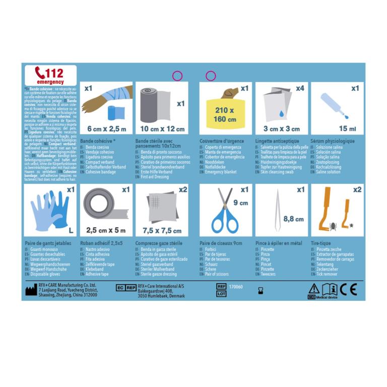 Trousse 1er secours ANIMALS & CARS ref. 170060