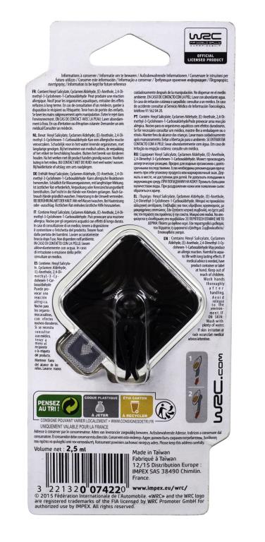 Diffuseur parfum WRC ref. 007422