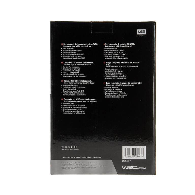 Capa para assento WRC ref. 007588