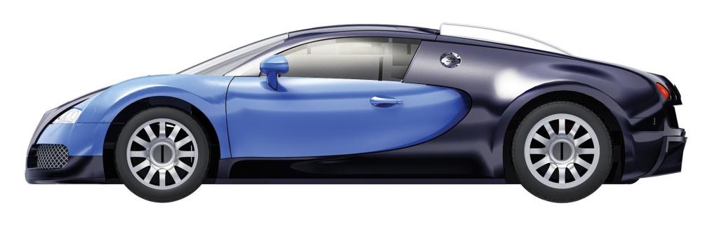 Jeux de construction AIRFIX Bugatti Veyron - Noir et Bleu - ref. J6008