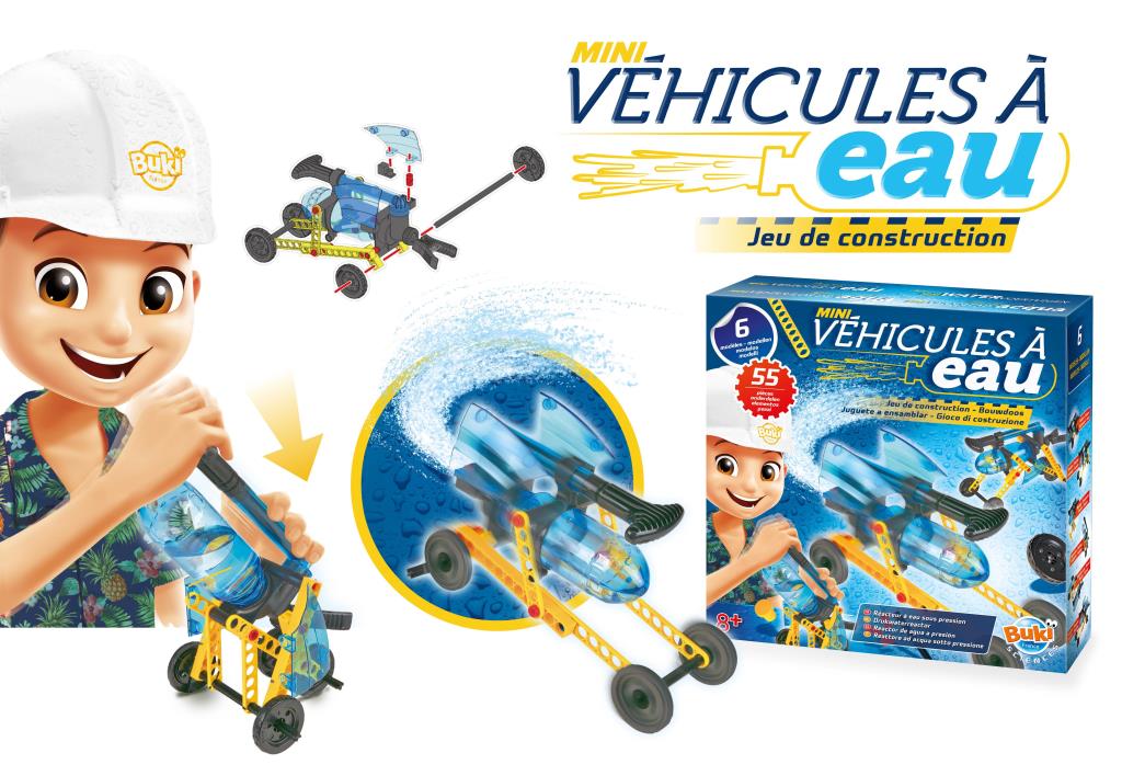 Jeux scientifiques BUKI Mini véhicules à eau - ref. 7389