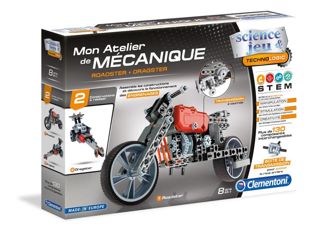 Jeux de construction CLEMENTONI Roadster et Dragster - ref. 52216.3