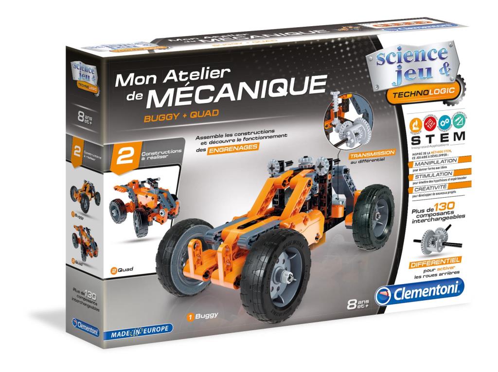 Jeux de construction CLEMENTONI Buggy et Quad - ref. 52244.6
