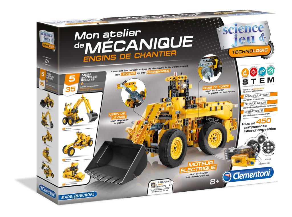Jeux de construction CLEMENTONI Engins de chantier - ref. 52262.0