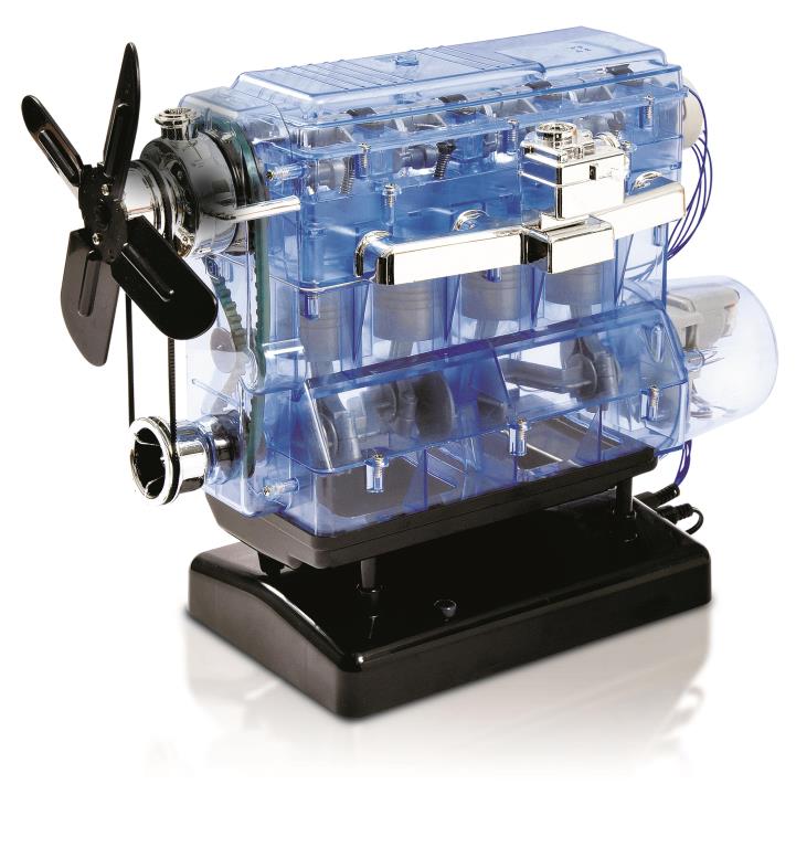 Jeux scientifiques MEGABLEU Moteur à Combustion interne 4 cylindres - ref. HM04MB