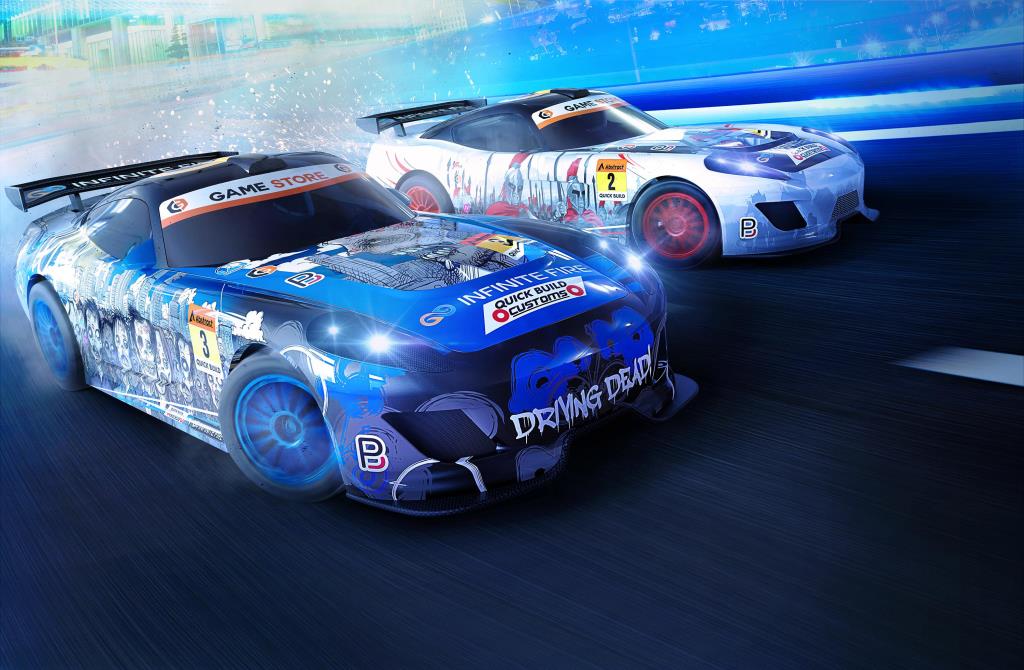 Circuits voitures électriques SCALEXTRIC Urban Outrun (GT Zombie vs GT Spartan) - ref. C1379P