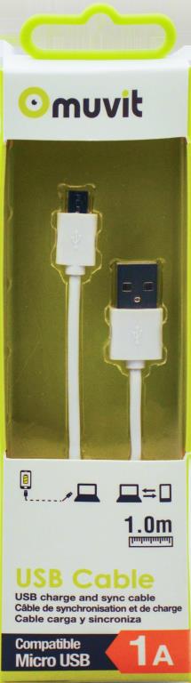 Cable USB MUVIT MUUSC0087