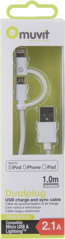 Cable USB MUVIT ref. MUUSC0120